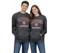 MyOxford Oxford University OU201 Unisex Licensed Sweatshirt - Charcoal | Official Oxford Crest Crew Neck Jumper for Men & Women | XS-2XL (S)