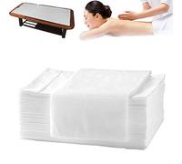 MYOYAY 100PCS Disposable Bed Sheets 31.5 x 70.8inch / 80 x 180cm Massage Sheets Covers Disposable Massage Table Sheets Non-Woven Fabric Spa Bed Sheets for Massage SPA Salon Beauty Tattoo Travel