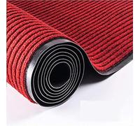 MYOYAY Carpet Runner 90x300cm Non-slip Dirt Stopper Carpet with Rubber Backed Door Mat Washable Runner Rug Entrance Floor Mat for Home Hall Entrance Kitchen Indoor and Outdoor Use Dark Red