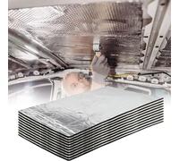 MYOYAY Sound Deadening Mat 12 Pcs Car Van Sound Proofing Deadening Vehicle Insulation Soft Closed Cell Foam Sheets 50 x 30cm,10mm Self-Adhesive Waterproof and Moisture-Proof Shock-Absorbing Board