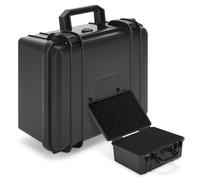 MYOYAY Waterproof Hard Case with Foam Insert, Portable Tool Box with Shock- Proof Sponge Waterproof Grade IP67, Camera Hard Case, Explosion Proof Box, 28 x 24 x 12.7cm