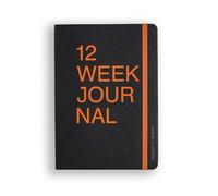 myPAPERCLIP 12 Weeks Productivity Journal | A5 Size, 200 Pages, 80 GSM | Daily log, Goals for the day, Reminders | Bookmark, Elastic closure, Section thread-bound (Black)