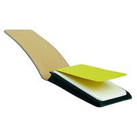 myPAPERCLIP Classic Edition Flippy Journal Nano-Size Mini Book for Giving, Pocket Size Made of Italian Vegan Leather, 96 Pages, Green, 1 Piece