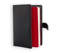 myPAPERCLIP Classic Edition - Italin Vegan Leather Organiser | Fits A5 Notebook | Magnetic Strap Closure, Card Holder & Memo Pocket | Includes A5 Notebook | Refillable