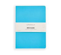 myPAPERCLIP NeoBasic B5 Plain Notebook | 160 Pages, 80 GSM, 250 GSM Soft Cover, B5 (6.93 x 9.84 in) | Light Blue