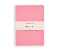 myPAPERCLIP NeoBasic B5 Plain Notebook | 160 Pages, 80 GSM, 250 GSM Soft Cover, B5 (6.93 x 9.84 in) | Pink