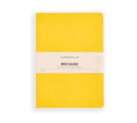 myPAPERCLIP NeoBasic B5 Plain Notebook | 160 Pages, 80 GSM, 250 GSM Soft Cover, B5 (6.93 x 9.84 in) | Yellow