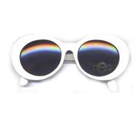 MyPartyShirt Kurt Cobain White Round Sunglasses