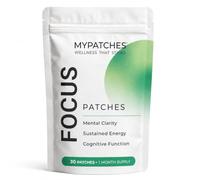 MyPatches Focus Patches for Concentration & Sustained Energy 30 Patches | Lion's Mane, Red Ginseng, L-Theanine, B Vitamin Complex, N-Acetyl Carnitine, Magnesium, 8-hour release, no crash, vegan