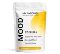 MyPatches Mood Patches - Dopamine Support with Mucuna Pruriens, Lion's Mane & Rhodiola - Elevated Mood, Mental Clarity - 30 Transdermal Patches - 1 Month Supply