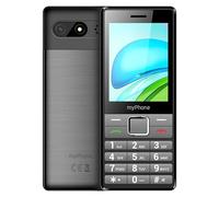 myPhone 7340 LTE Big Button Mobile Phone for Seniors with 4G, Dual SIM, 2.8" Colour Display, Easy to Use, Long Battery Life, Black and Silver