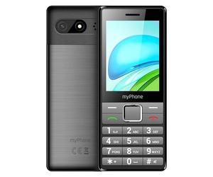 myPhone 7340 LTE Big Button Mobile Phone for Seniors with 4G, Dual SIM, 2.8" Colour Display, Easy to Use, Long Battery Life, Black and Silver