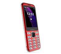 myPhone Maestro 2.8" Dual SIM Basic Simple Big Button Mobile Phone with 2Mpx Camera, FM Radio, Bluetooth, LED Torch, Metal Frame, 1000 mAh Battery, Music Player, Red - UK Version
