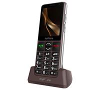 Myphone Senior Phone Memory buttons Battery life 18 days Charging cradle, Brown