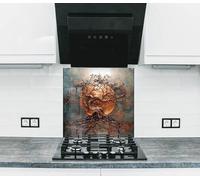 Myphotostation 122x61cm Bronze Moon and Twisted Tree Glass Splashback for stove Tempered Glass Backsplash, Glass Backguards For Kitchen, Stove Wall Protector, Cutting Board, Cooker Wall Panel