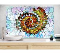 Myphotostation 90x60cm Stained Tile Glass Splashback for stove Tempered Glass Backsplash, Glass Backguards For Kitchen, Stove Wall Protector, Cutting Board, Cooker Wall Panel, Stove Back Cover