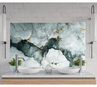 Myphotostation 90x76cm Marble Abstract Glass Splashback for stove Tempered Glass Backsplash, Glass Backguards For Kitchen, Stove Wall Protector, Cutting Board, Cooker Wall Panel, Stove Back Cover