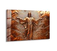 Myphotostation 91x91cm Heavenly Ascension of Christ Glass Splashback for stove Tempered Glass Backsplash, Glass Backguards For Kitchen Stove,Cooker Wall Panel, Stove Back Cover