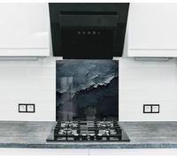 Myphotostation 91x91cm Obsidian Rifts Glass Splashback for stove Tempered Glass Backsplash, Glass Backguards For Kitchen Stove, Cutting Board, Cooker Wall Panel, Stove Back Cover