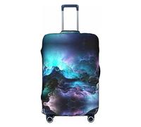 MyPiky 3d Graphics Universe Space Print Luggage Cover Suitcase Protector Travel Suitcase Cover For Kid And Adult Fits 18-32 Inch, White, S