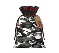 MyPiky Abstract Camouflage Print Drawstring Christmas Gift Bags Gift Wrap Bags Candy Storage Bag Reusable 4.7x6.9 Inch Party