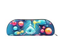 MyPiky Abstract Science Chemistry Illustration 3d Print Receive Bag Makeup Bag Cosmetic Bags Travel Storage Bag Toiletry Receive Bags Pencil Case Pencil Bag, Abstract Science Chemistry Illustration 3D