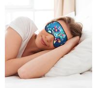 MyPiky Abstract Science Chemistry Illustration 3D Print Soft Eye Mask for Sleep Mask Sleep Eye Mask for Women Men Sleeping Sleeping Travel, Black