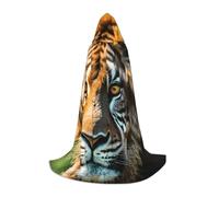 MyPiky African Animals Print Unisex Hooded Comfortable Cloak Gothic Halloween Cosplay Carnival Vampire Themes