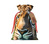 MyPiky African Animals Printing Christmas Drawstring Gift Bag For Xmas Birthday Holiday Party Presents Favors Bags