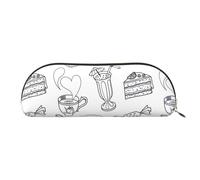 MyPiky Afternoon Tea Print Receive Bag Makeup Bag Cosmetic Bags Travel Storage Bag Toiletry Receive Bags Pencil Case Pencil Bag, Afternoon Tea, One Size