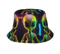 MyPiky Alien Planet Print Bucket Hat Packable Travel Sun Caps Fisherman Beach Sun Hat Unisex for Teens Women Men Kids, Alien Planet, One size