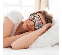 MyPiky Animal Tiger Leopard Print Rose Flower Print Soft Eye Mask for Sleep Mask Sleep Eye Mask for Women Men Sleeping Sleeping Travel, Black