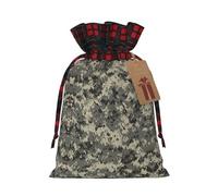 MyPiky Army Digital Camouflage Print Christmas Drawstring Gift Bags,Drawstring Bag,Xmas Christmas Bags Party Storage Bags Reusable