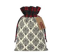 MyPiky Asian Elephants Print Drawstring Christmas Gift Bags Gift Wrap Bags Candy Storage Bag Reusable 4.7x6.9 Inch Party