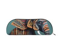 MyPiky Aztec Elephant Pattern Print Receive Bag Makeup Bag Cosmetic Bags Travel Storage Bag Toiletry Receive Bags Pencil Case Pencil Bag, Aztec Elephant Pattern, One Size