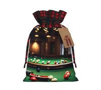 MyPiky Billiard Print Drawstring Christmas Gift Bags Gift Wrap Bags Candy Storage Bag Reusable 4.7x6.9 Inch Party