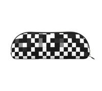 MyPiky Black White Formula Checkered Pattern Print Receive Bag Makeup Bag Cosmetic Bags Travel Storage Bag Toiletry Receive Bags Pencil Case Pencil Bag, Black White Formula Checkered Pattern, One Size