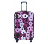 MyPiky Blossom Flower Print Luggage Cover Suitcase Protector Travel Suitcase Cover For Kid And Adult Fits 18-32 Inch, White, M