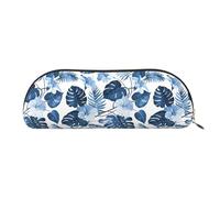 MyPiky Blue Flower Tropical Print Receive Bag Makeup Bag Cosmetic Bags Travel Storage Bag Toiletry Receive Bags Pencil Case Pencil Bag, Blue Flower Tropical, One Size