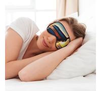 MyPiky Boat Beach Sunrise Time Nautical Print Soft Eye Mask for Sleep Mask Sleep Eye Mask for Women Men Sleeping Sleeping Travel, Black