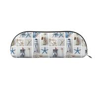MyPiky Bottle Seashell Starfish Lighthouse Print Receive Bag Makeup Bag Cosmetic Bags Travel Storage Bag Toiletry Receive Bags Pencil Case Pencil Bag, Bottle Seashell Starfish Lighthouse, One Size