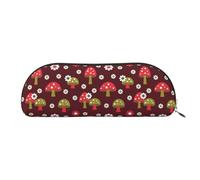 MyPiky Bright Mushrooms Art Print Receive Bag Makeup Bag Cosmetic Bags Travel Storage Bag Toiletry Receive Bags Pencil Case Pencil Bag, Bright Mushrooms Art, One Size