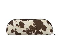 MyPiky Brown Cow Spots Print Receive Bag Makeup Bag Cosmetic Bags Travel Storage Bag Toiletry Receive Bags Pencil Case Pencil Bag, Brown Cow Spots, One Size