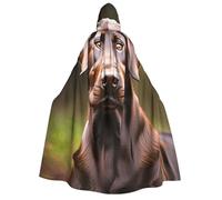 MyPiky Brown Labrador Retriever Print Comfortable Versatile Adult Hooded Cloak Halloween Christmas Costume Accessory