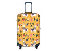 MyPiky Cartoon Alpaca Cute Animal Print Luggage Cover Suitcase Protector Travel Suitcase Cover For Kid And Adult Fits 18-32 Inch, White, L