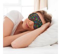 MyPiky Colorful Dog Paw Print Black Print Soft Eye Mask for Sleep Mask Sleep Eye Mask for Women Men Sleeping Sleeping Travel