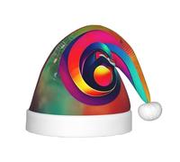 MyPiky Colorful Musical Note Print Christmas Elf 13.8in Hat For Santa Xmas Holiday Festive Party Gift Decorations