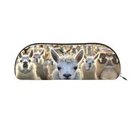 MyPiky Cute Llama Print Cosmetic Bags For Women,Receive Bag Makeup Bag Travel Storage Bag Toiletry Bags Pencil Case, Cute Llama, One Size