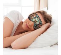 MyPiky England UK Retro London Telephones Print Soft Eye Mask for Sleep Mask Sleep Eye Mask for Women Men Sleeping Sleeping Travel, Black