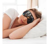 MyPiky Fantasy Pirate Ship Print Soft Eye Mask for Sleep Mask Sleep Eye Mask for Women Men Sleeping Sleeping Travel, Black